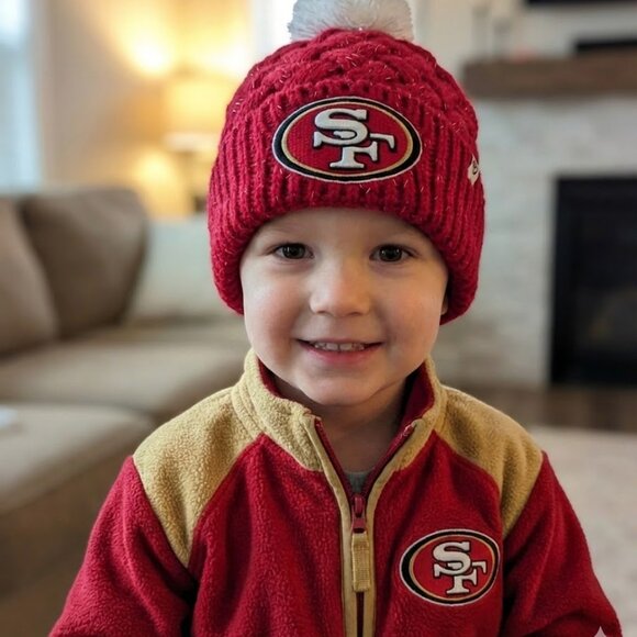 Kids NFL ‘47 San Francisco 49ers Sock Hat New - Picture 2 of 4